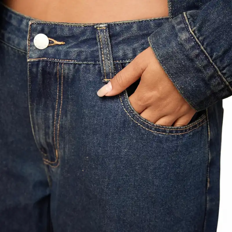 Jeans Casual Straight-Leg 