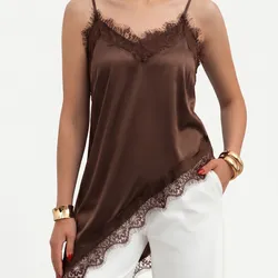 Satin Lace Camisole Top