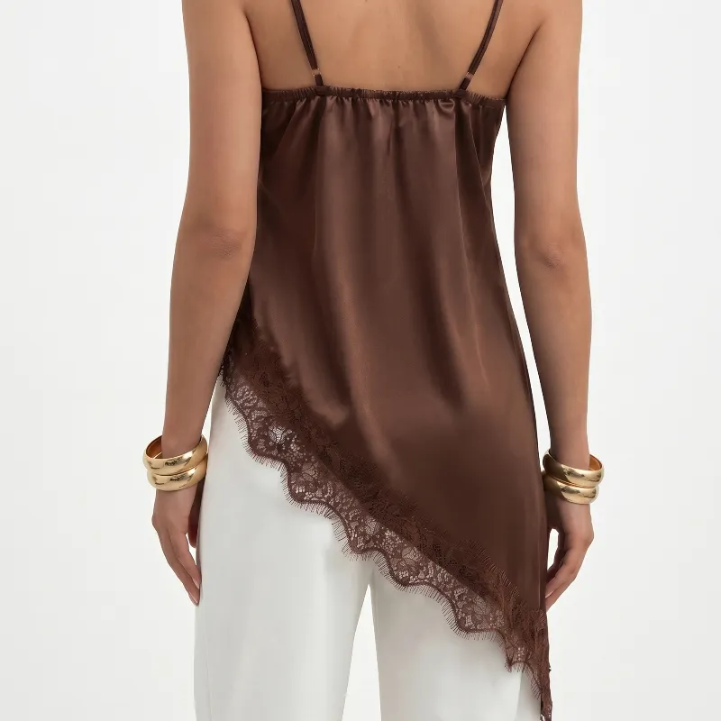Satin Lace Camisole Top