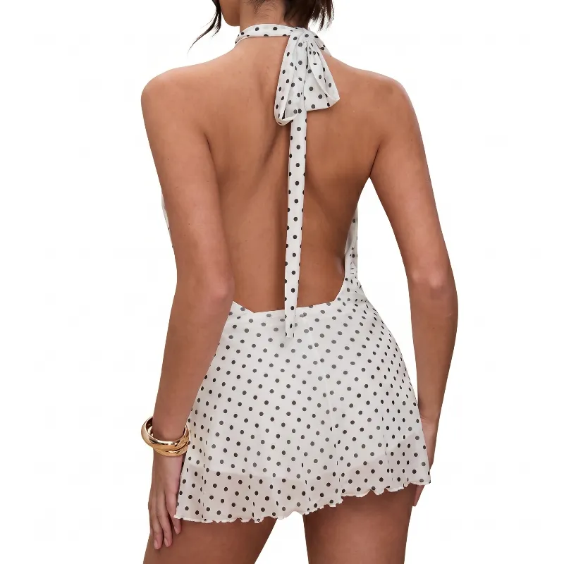 Fashion Halter Mini Dress 