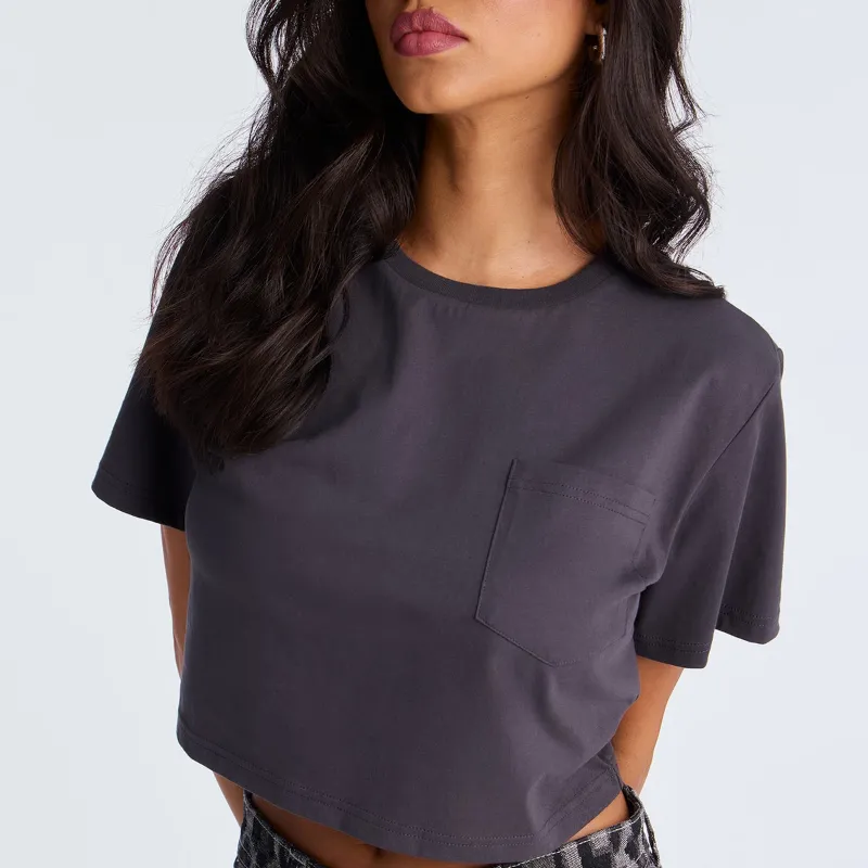 Elisa Relaxed Crop Tee Fashion Nova