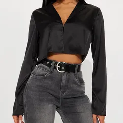 Forever Satin Shirt Fashion Nova