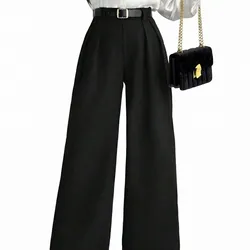 Pant Chic Pleated High Waisted 