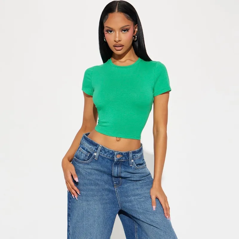 Anna Crew Crop Top Fashion Nova