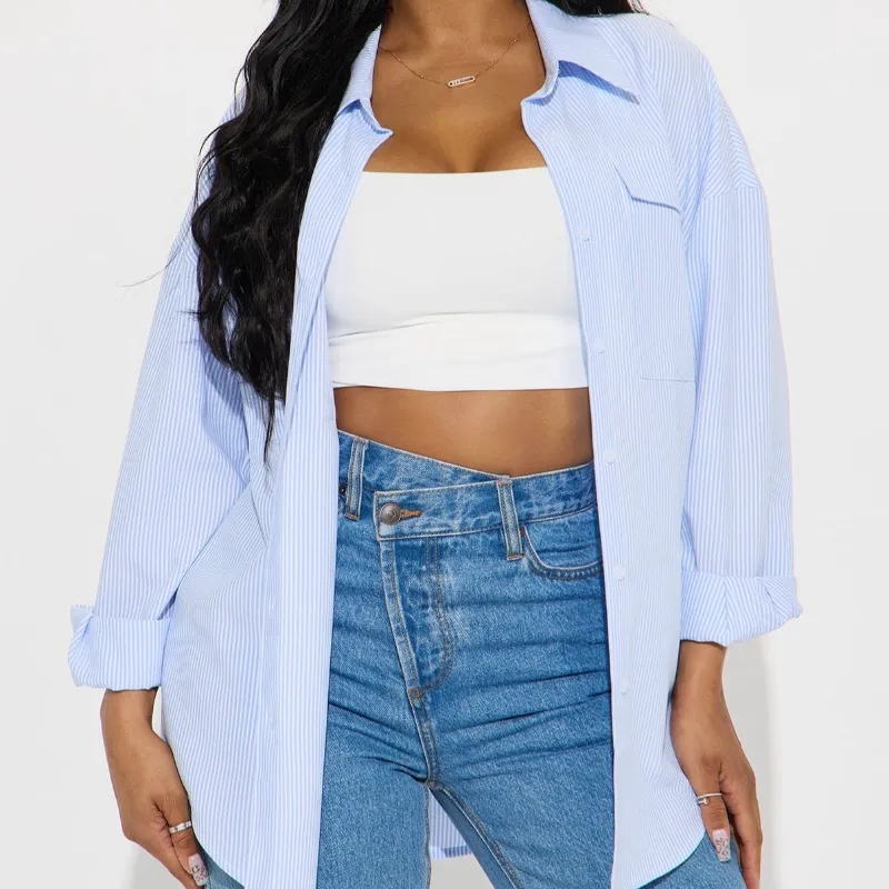 Pinstripe Shirt Fashion Nova