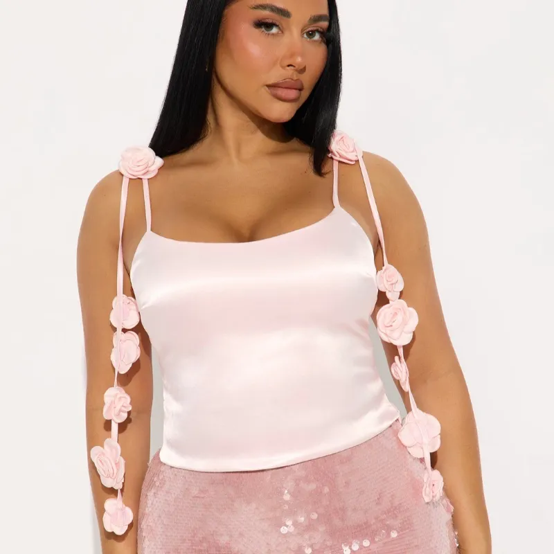 Rose Satin Top Fashion Nova