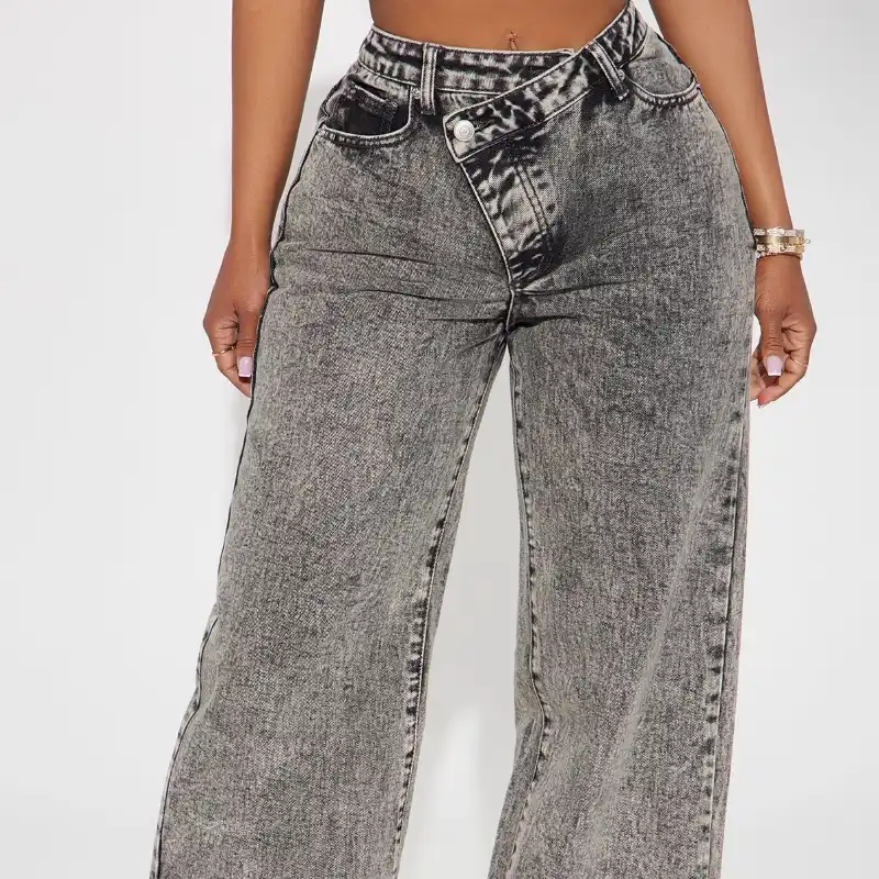 Slit Straight Leg Jeans Fashion Nova