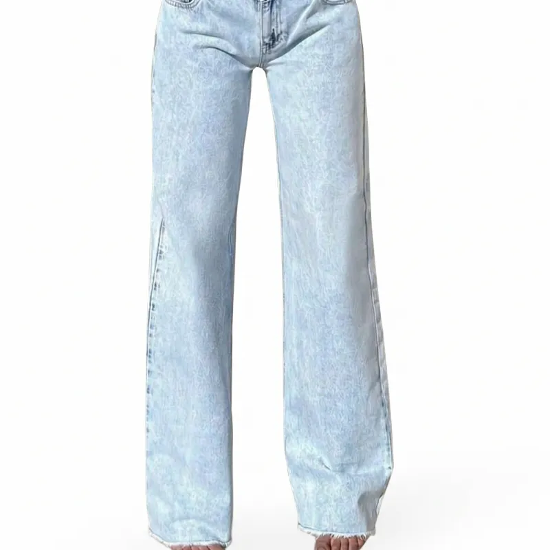 Jeans Frayed Waist Design