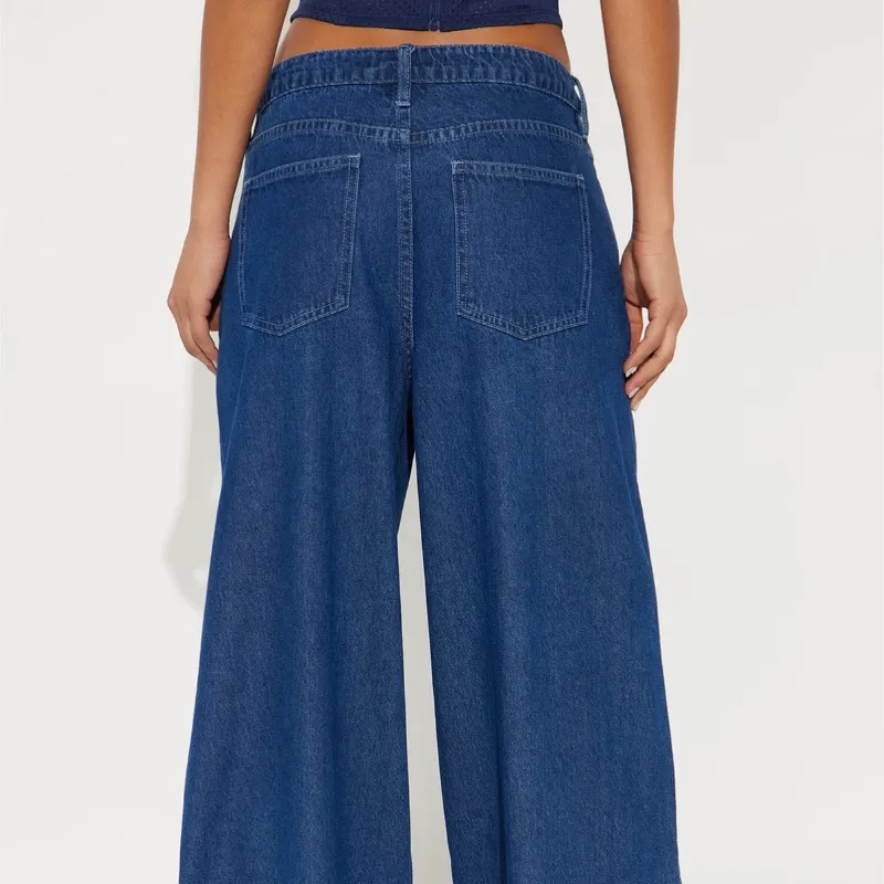Stripe Wide Leg Jeans Fashion Nova