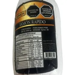 Jamón rápido forro blanco