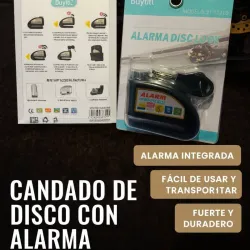 Candado de disco con alarma