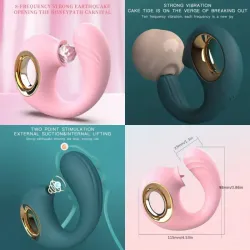 ‎⚜️ Vibrador Estimulador de Cuello Moldeable  [Conejito]