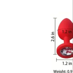 Plug Anal de Silicona T(S) 🟣🔴🌑💖
