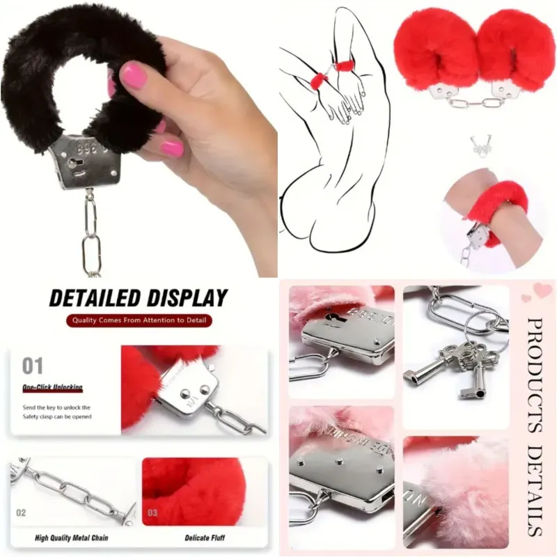 ⚜️ Esposas Metálicas Afelpadas