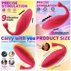 ‎⚜️ Vibrador Tulipán — Vibrador Braga con Control App + Textura de Pétalos