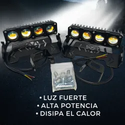 Neblinero lupa 4 led