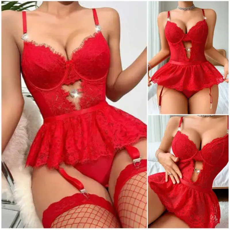 🔥🍒 Body estilo Corset con Medias (no incluye medias)