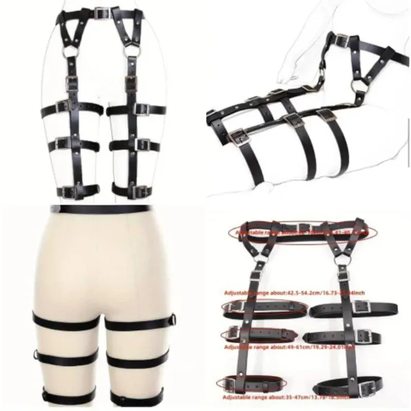 ⚜️ Pantalones de Arnés de Cuero