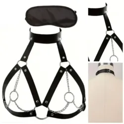 ‎🔥🍒 Arnés de Pecho Ajustable + Venda para Ojos