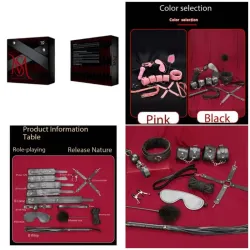 ‎⚜️ Kit BDSM Lux Black — Caja 10 Piezas