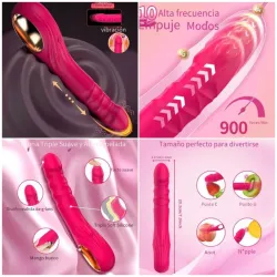 ‎⚜️ Dildo Vibrador — Empuje Realista
