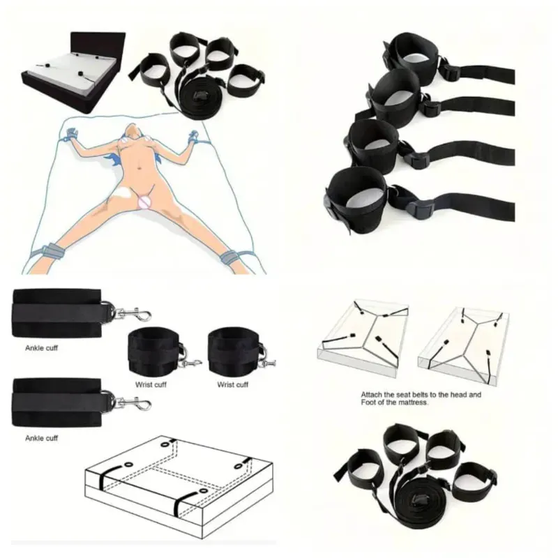 ⚜️ Kit de Restricción para Cama/ BDSM