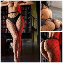 ‎🔥🍒 Medias de Red tiro alto