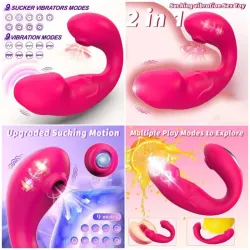 ‎⚜️ Vibrador 2 en 1 — Succionador + Vibrador con Control App