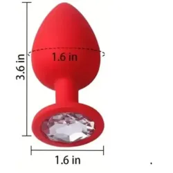 Plug Anal de Silicona T (L)🟣🔴💖