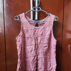 Blusa Rosa Sin Mangas