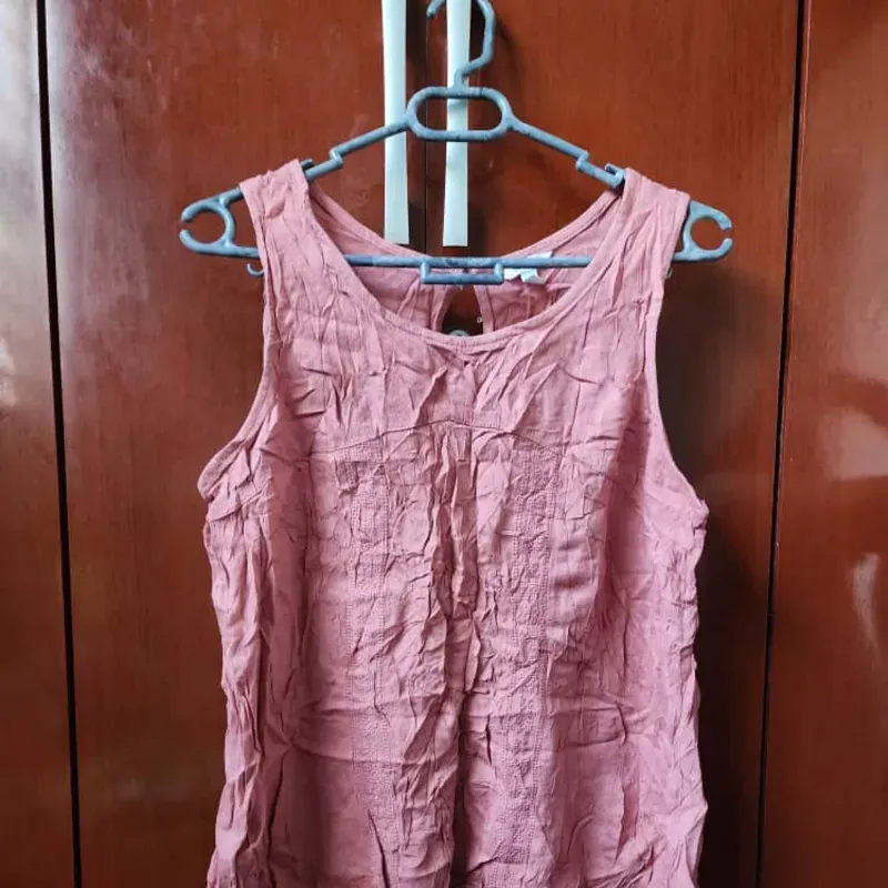 Blusa Rosa Sin Mangas
