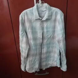 Camisa a Cuadros de Mangas Largas