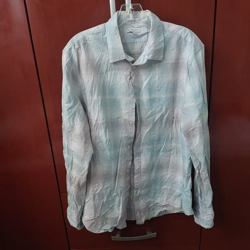 Camisa a Cuadros de Mangas Largas