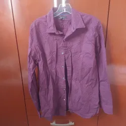 Camisa Rojo Vino de Mangas Largas