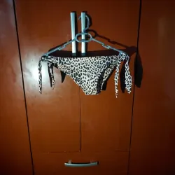 Parte Inferior de Bikini, Estampado de Leopardo