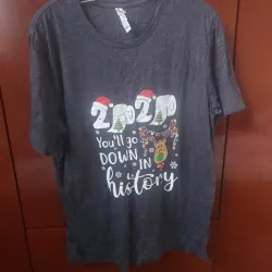 Pullover Gris Con Diseño