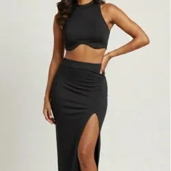 CONJUNTO DE SAYA LARGA