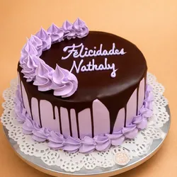 Panetela (20cm) cubierta de chocolate