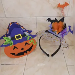 Conjunto de diadema y cesta para dulces