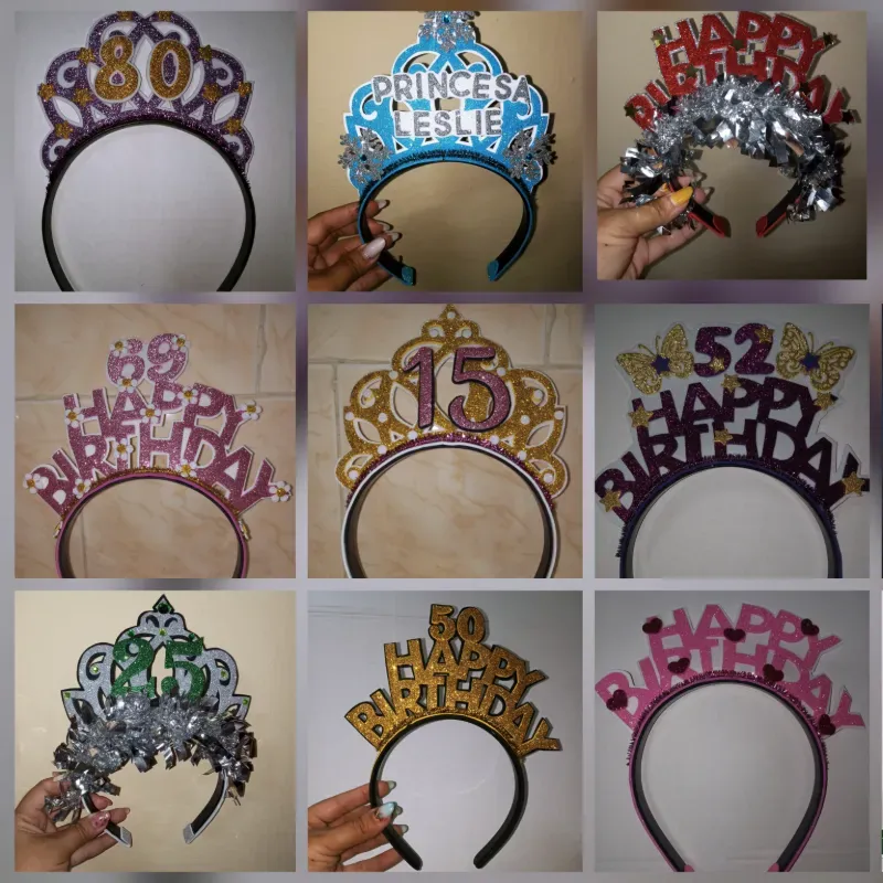 Diademas de cumpleaños