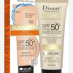 Protector solar con color 