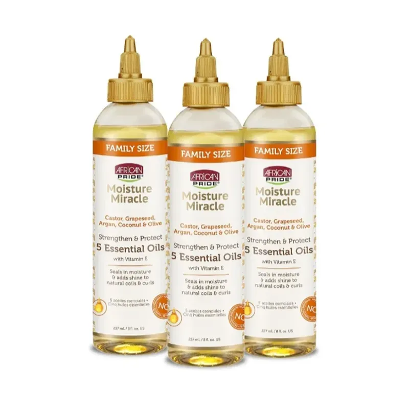 African Pride Moisture Miracle 5 aceites con vitamina E 