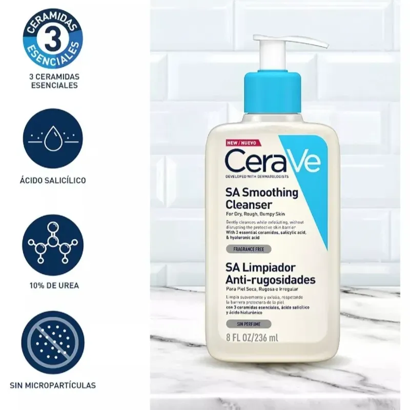 Gel limpiador Cerave Anti-Rugosidades