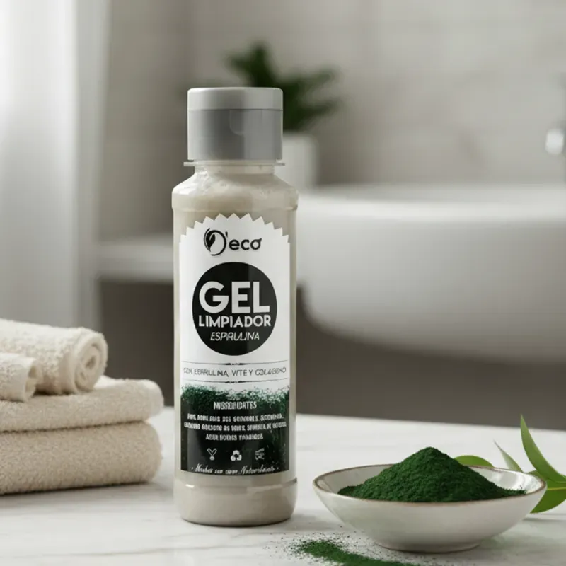 Gel limpiador de Colágeno, Espirulina y vitamina E 120ml (D´eco)