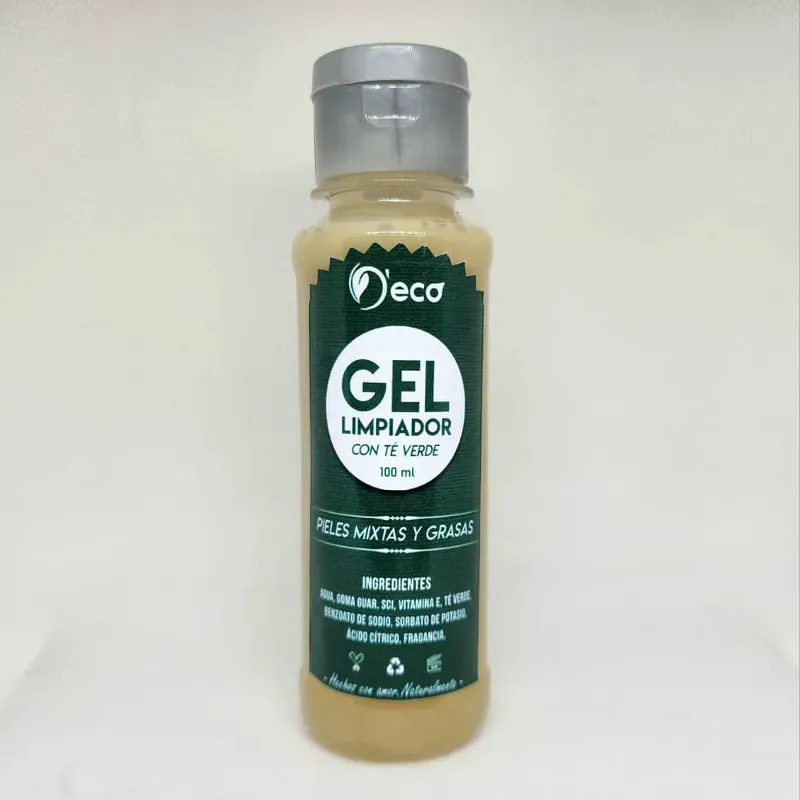 Gel limpiador de Té verde y vitamina E 120ml (D´eco)