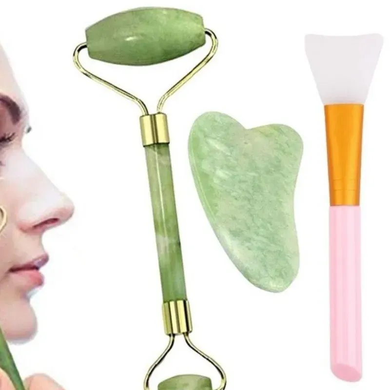 Gua sha + Rodillo + Paleta de silicona