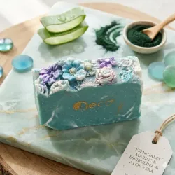Jabón Artesano de Espirulina y Aloe (D'eco)