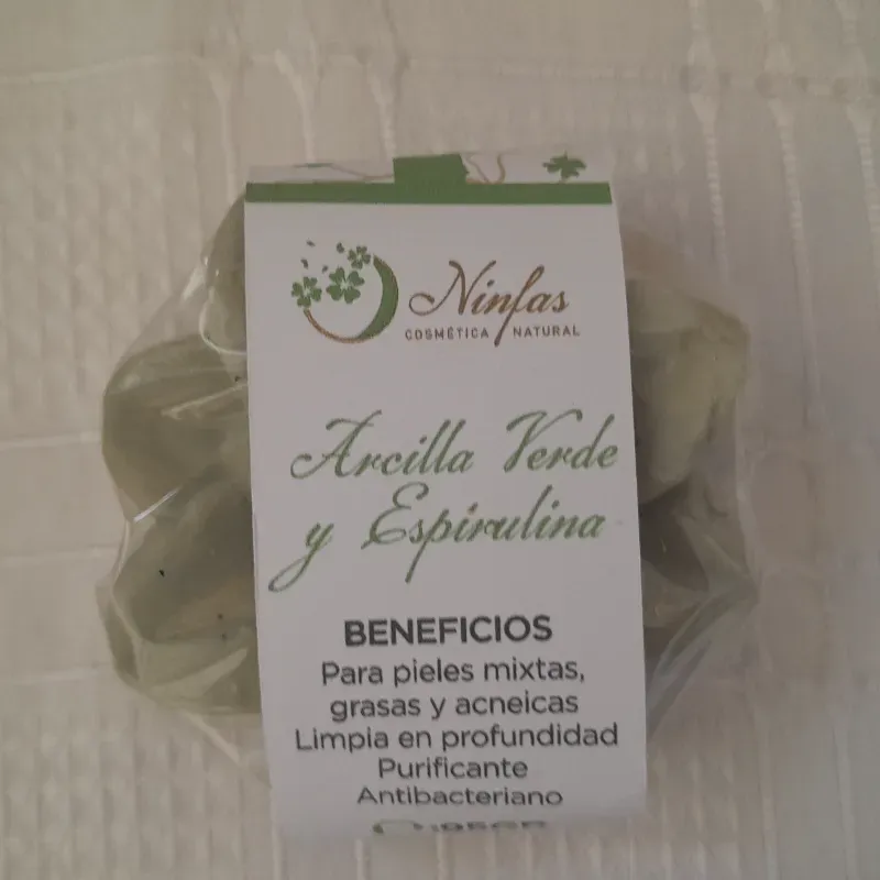 Jabón de Arcilla Verde y Espirulina 110g (Ninfas)