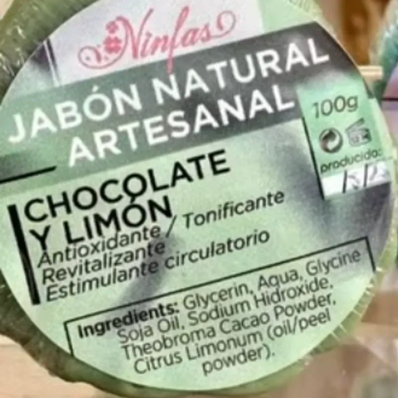 Jabón de Chocolate con Limón (Ninfas)