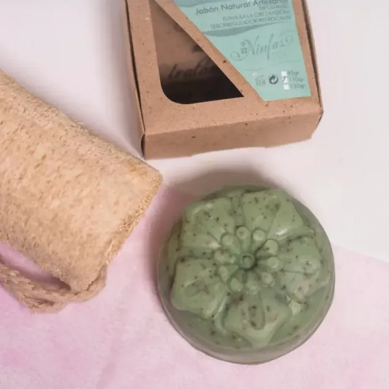 Jabón de Menta y Luffa 110g (Ninfas)